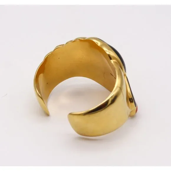 Tiffany & Co. 1977 Elsa Peretti Escorpio Cuff Bracelet 18Kt Yellow Gemstones - Picture 10 of 10